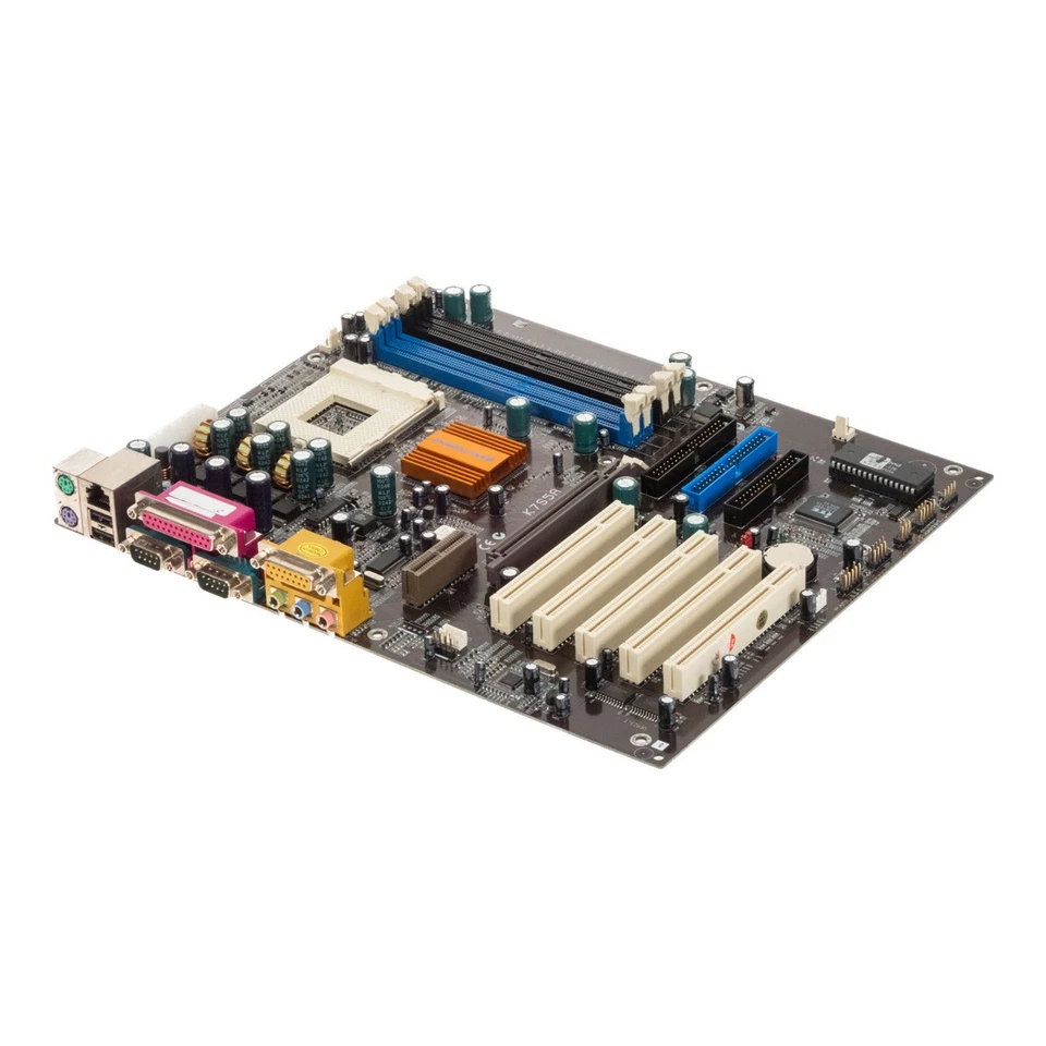 Mainboard Original New Box ECS K7S5A Socket 462 DDR + SDRAM PCI AGP ATX SiS735 - Image 3 of 3