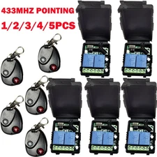 DC12V 2CH Relay Receiver Wireless Remote Control Switch Module RF Transmitters