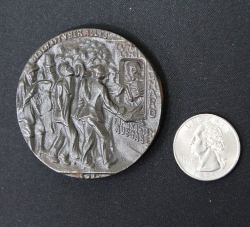 Rare RMS LUSITANIA Medal w/Box British Navy German Propaganda Repro Large Coin - Picture 6 of 12