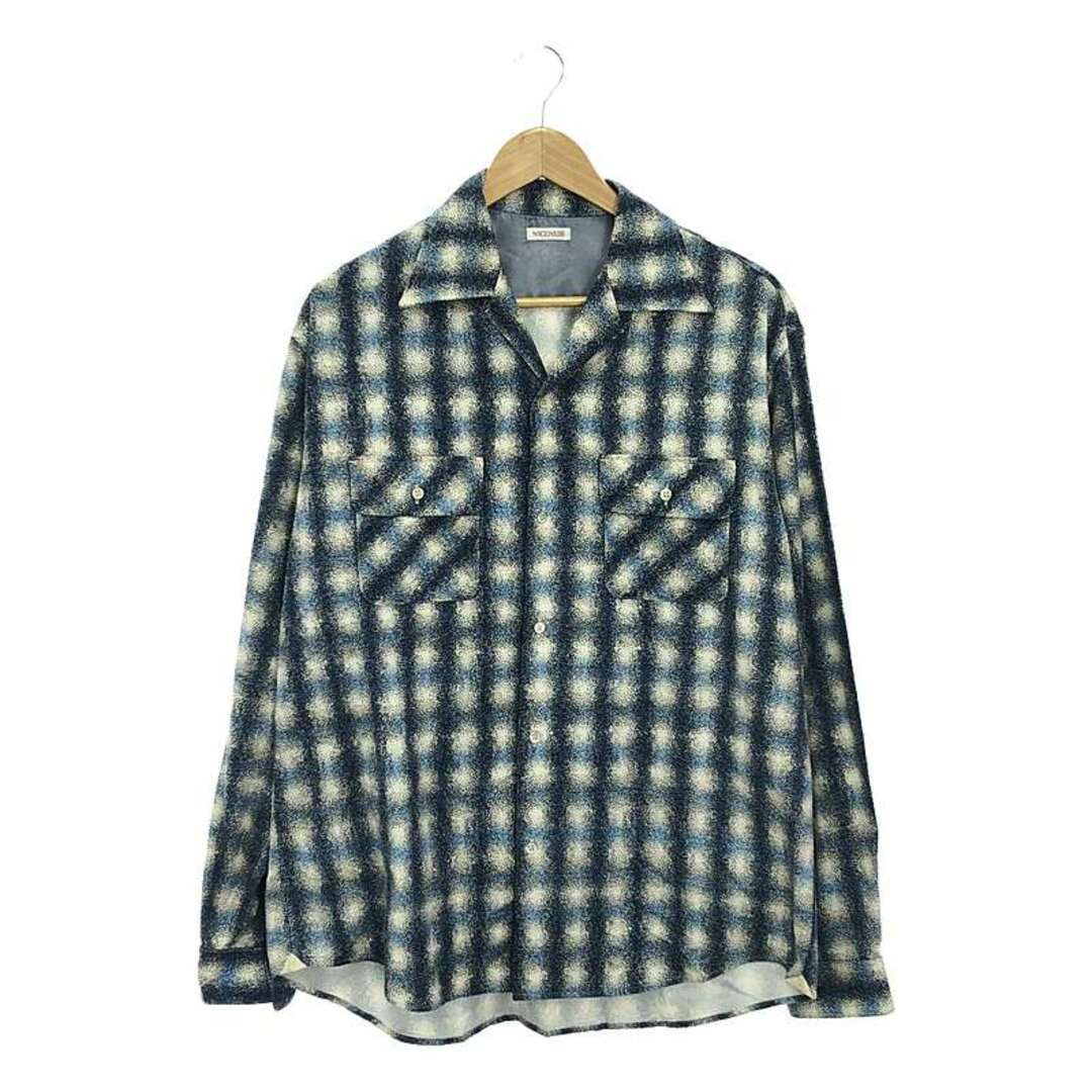 NICENES Niceness 2024SS KURT Printed Silk Flannel Check NICENES Niceness 2024SS KURT Printed Silk Flannel Check