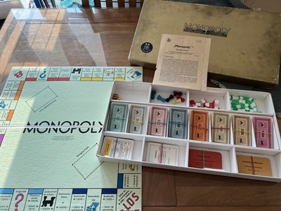 MONOPOLY Goldene Ausgabe Nr. 102/3 Vintage - Super selten, Rarität , VOLLSTÄNDIG
