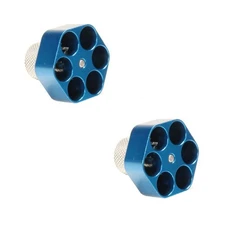 LOT of (2) Pachmayr Aluminum Comp Speedloader Blue Finish For S&W N Frame #02655