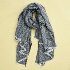 Men's Warm Scarf Fashion Versatile Plaid Tassel Travel Long Scarf Gift
