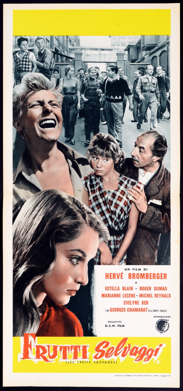 Locandina originale film Frutti selvaggi (1954) - Regia di Hervé Bromberger