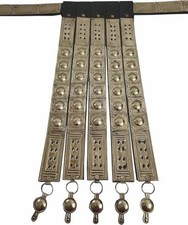 Rome Centurion Cingulum Re-enactment Belt Brass  Leather Straps Hanging Decor