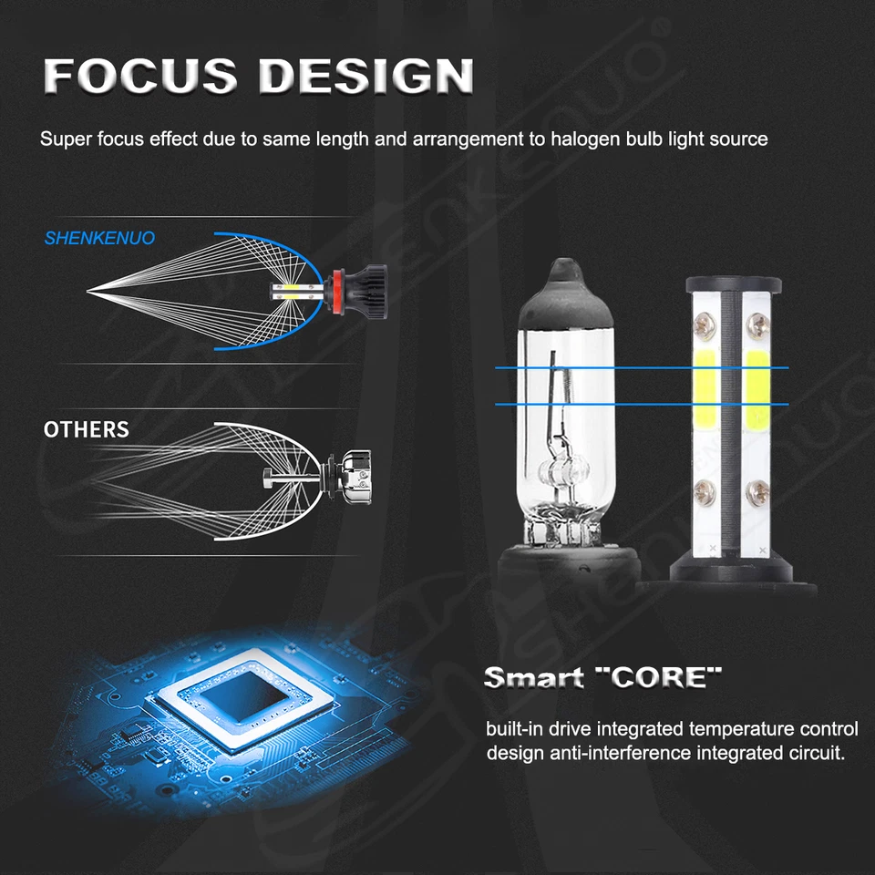 Kit combinado de faros antiniebla altos bajos 6000 k LED para Honda CR-Z 2011-2016 Foto 4 de 4