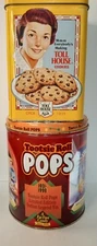 Nestle Toll House Cookie Chocolate Chip Yellow Tootsie Roll Pops Sucker Tins Lot