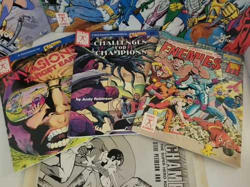 Champions RPG Game Book Lot, 8 Books, Character Tabs, Sheets, Source Books - Picture 5 of 8
