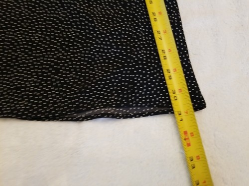 BANANA REPUBLIC COTTON BLACK SKIRT W/ WHITE DOTS PETITE SIZE 4 - Picture 5 of 14