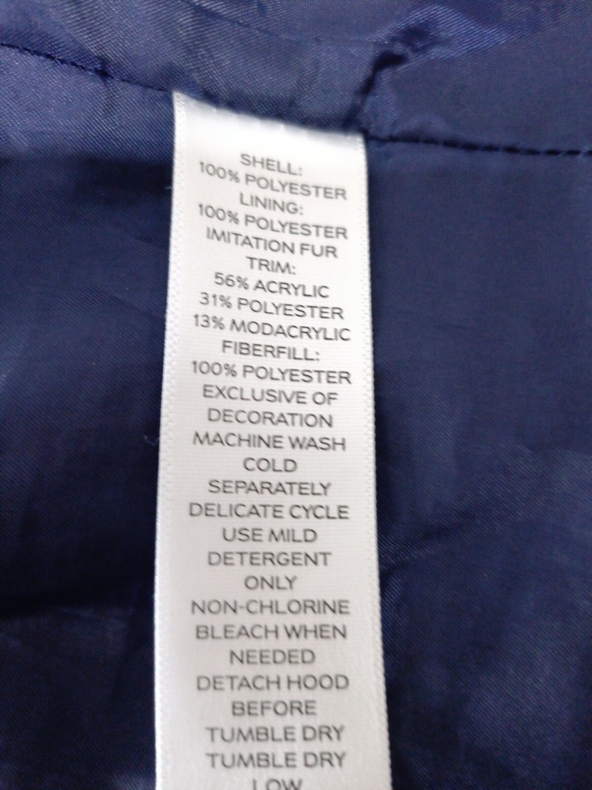 QVC LADIES QUILTED NAVY BLUE`CENTIGRADE` COAT JACKET SIZE M 42in CHEST