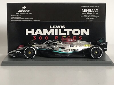 Spark S8542 Mercedes-AMG Petronas W13 E L. Hamilton 300th GP France F1 2022 1:43