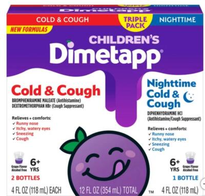 Children's Dimetapp Cold & Cough/Congestion 2 pack + Day/Night Value 1 Pack