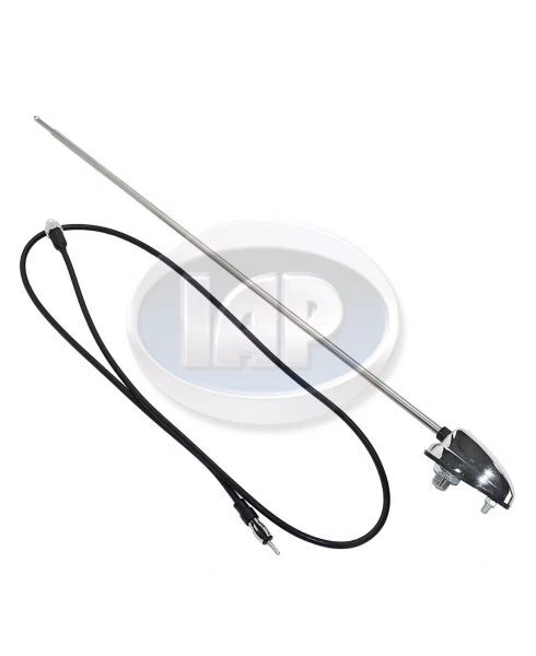 ANTENA RADIO MONTAJE LATERAL ÚNICO BASE CROMADA VOLKSWAGEN T1 BUG BEETLE 1949-1966 Foto 2 de 2