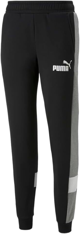 Мужские спортивные брюки Puma Black Puma Essential с цветными блоками - 2XL