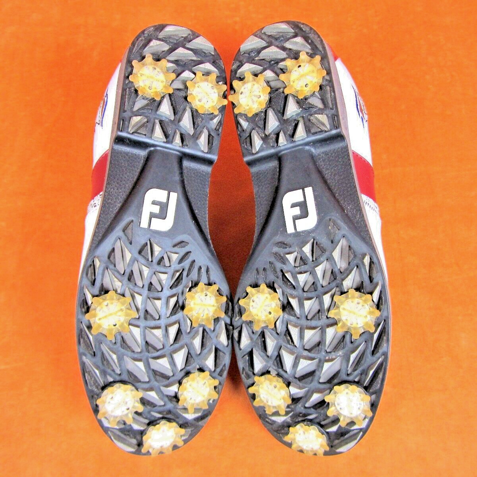 FootJoy DryJoys Premiere BOA Laces Womens Golf Shoes White Red Size 10