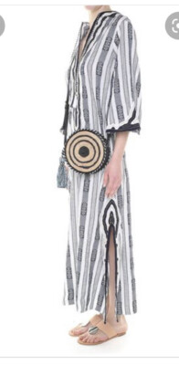 Tory Burch $548 Runway Corbin Caftan Hooded Tunic Dress XS