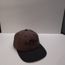 AgriPro Seeds Brown K-Products Durable Baseball Cap Hat Adjustable Snap Back USA