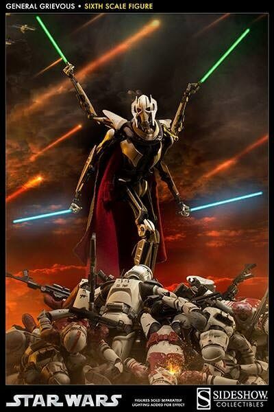 SIDESHOW STAR WARS GENERAL GRIEVOUS 1/6 SCALE 12 SIDESHOW STAR WARS GENERAL GRIEVOUS 1/6 SCALE 12