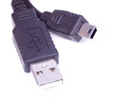 2-Pack Lot Mini USB to USB Device Sync/Charger Cables for GPS Cellphones MP3