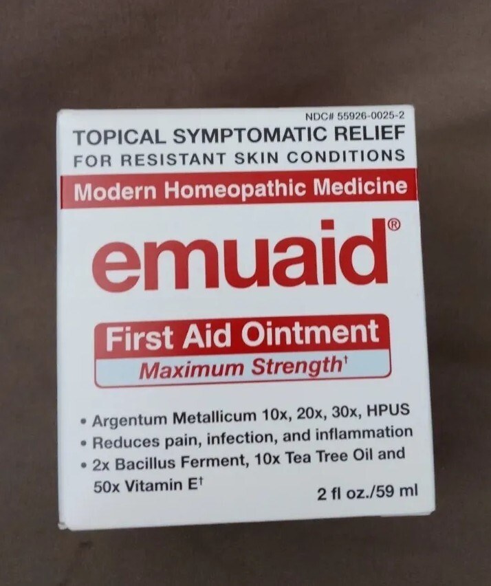 Emuaid First Aid Ointment Maximum Strength, 2 oz - For Resistant Skin Conditions