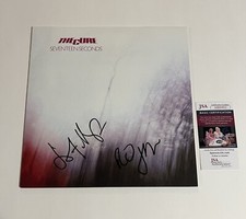 THE CURE ROBERT SMITH LOL TOLHURST SIGNED SEVENTEEN SECONDS VINYL RECORD JSA COA