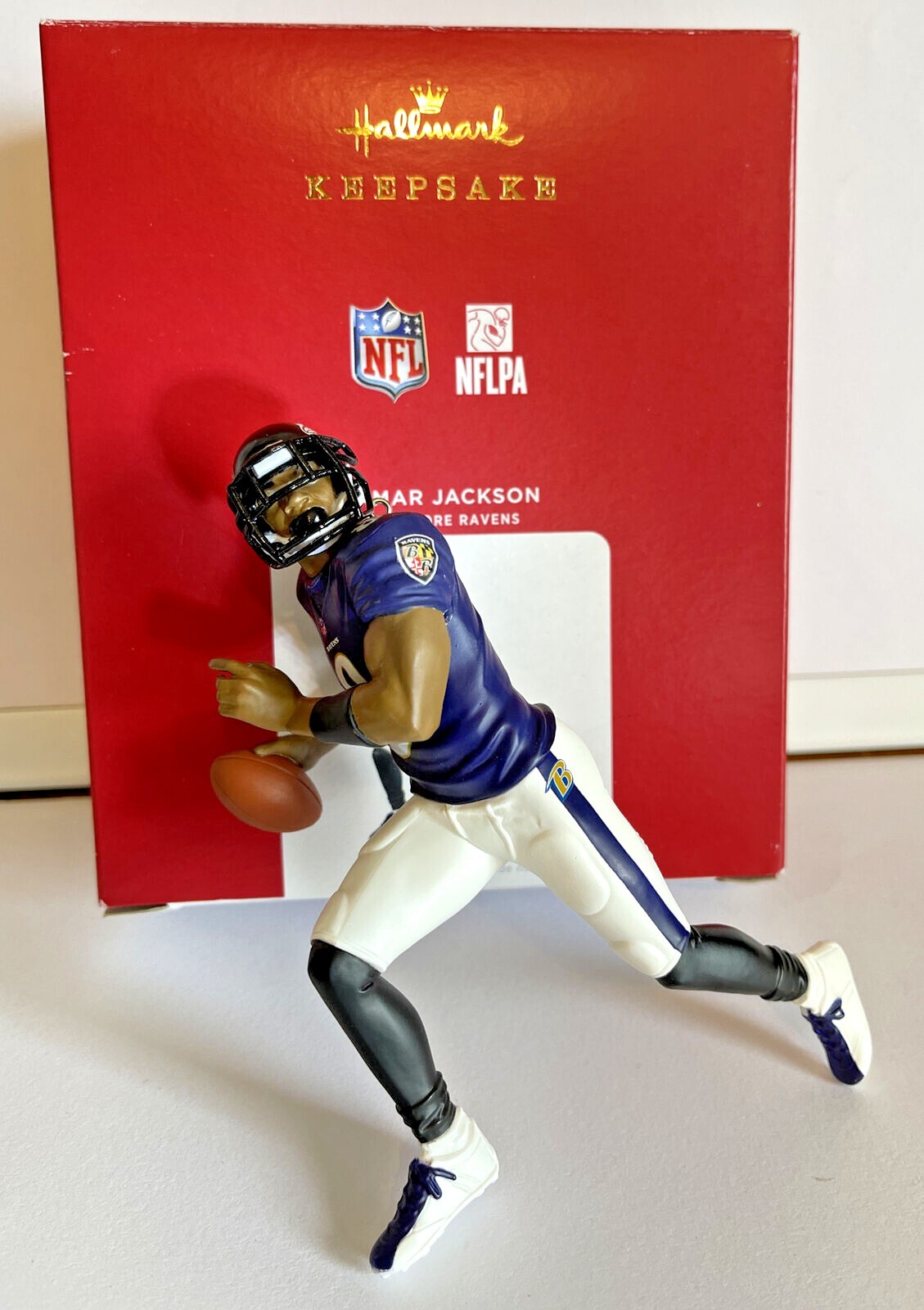 Recalled 2021 NFL Lamar Jackson Baltimore Ravens Hallmark Keepsake