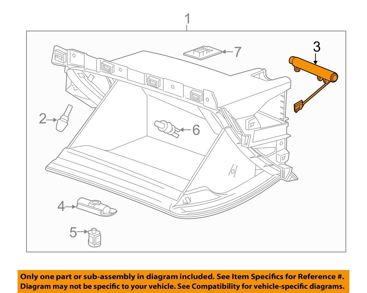 2017-2024 GM OEM XT5 XT6 Instrument Panel Glove Box Damper