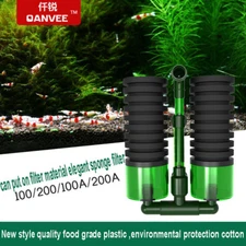 Aquarium tank Bio Sponge Filter with cartridge Media Foam Oxygen 