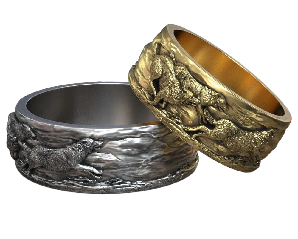 Wolf wedding hotsell bands