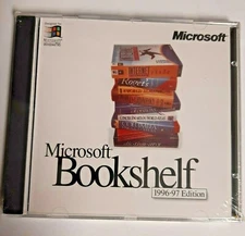 MICROSOFT BOOKSHELF 1996-97 EDITION NEW OLD STOCK FACTORY SEALED WITH COA