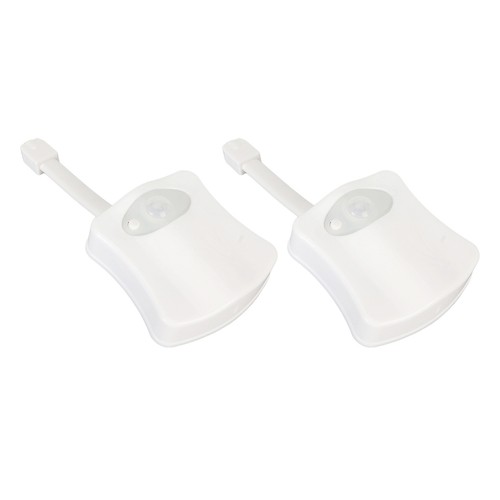 LED Toilet Light 2 Pieces Motion Sensor Toilet Night Light For Water Closet - Picture 16 of 24