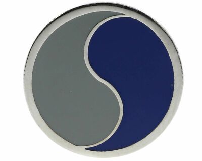 INSIGNE DE la 29th division d'infanterie américaine ,blue & grey , 6th