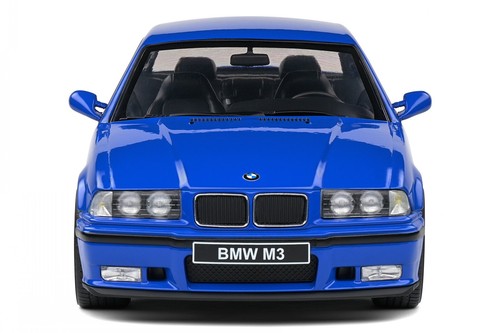 BMW e36 M3 Coupe 1996 Santorini blue diecast model car S1803912 Solido 1:18 - Picture 4 of 7