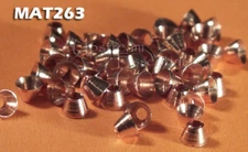 Brass Tapered Cone Heads for Fly Tying Copper - 1/8" 3mm 50 pkg MAT263 