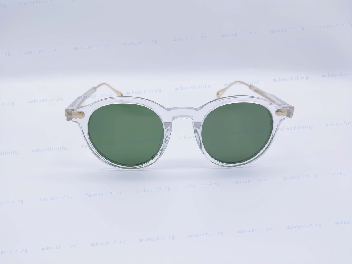 MOSCOT MILTZEN-TT Crystal Gold Frame Green Lenses Sun