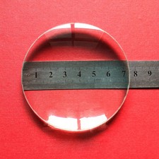 75mm Durchmesser Optisches Glas Brennweite 200 Optik Doppelte konvexe Linse 2PC