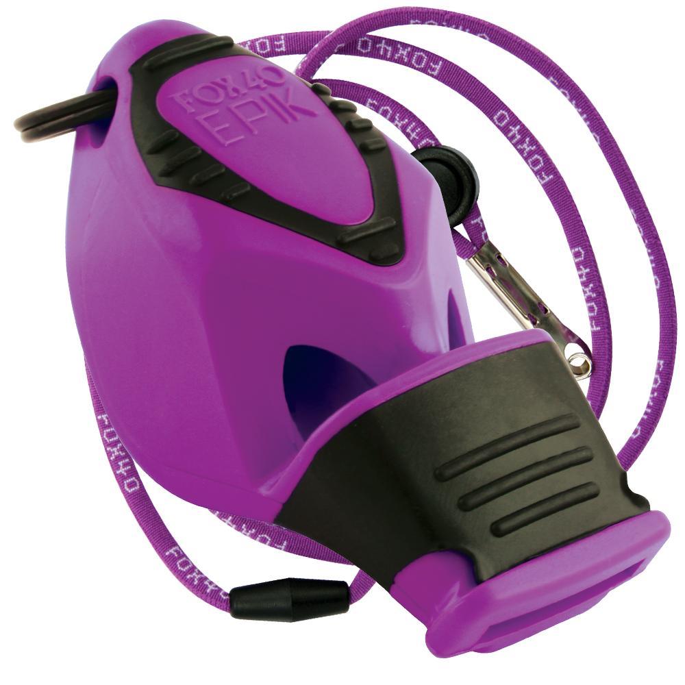 Fox 40 EPIK CMG Whistle Rescue Safety Referee Alert PURPLE W LANYARD ЛУЧШАЯ ЦЕННОСТЬ 2090₽