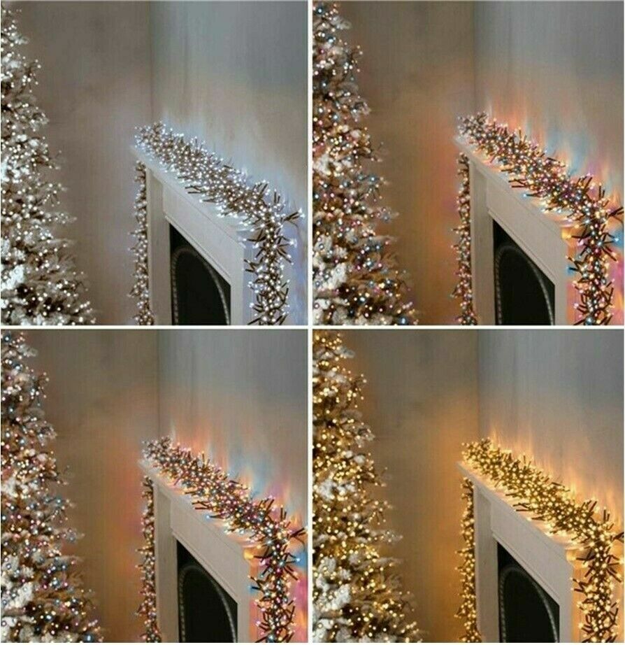 300Led Cluster Lights Indoor Outdoor Xmas Battery Operated Christmas