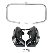 Lower Vented Fairings Engine Guard Crash Bar Fit For Harley Touring 1997-2008