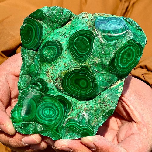 1.87LB Top Natural Polyocular Malachite Quartz Crystal Gloss Mineral Specimen - 第 12/13 張圖片
