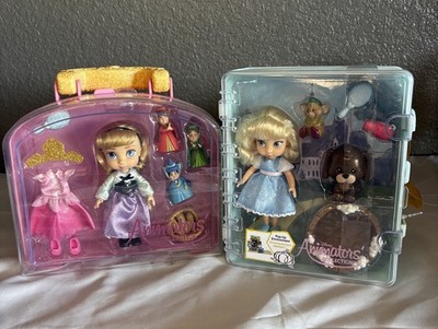 Disney Animators' Collection Aurora Sleeping Beauty & Cinderella Lot of 2 Sets 