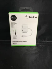 Authentic Belkin Rockstar 3.5 MM Audio + Charge Adapter for iPhone