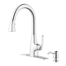 Glacier Bay Calandine Single-Handle Pull-Down Sprayer Kitchen Faucet in Chrome