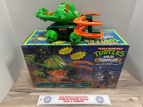 Vintage 1993 Teenage Mutant Ninja Turtles Ninja Grapplor Vehicle Complete In Box