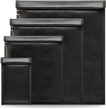 Faraday Bags Set of 4 RFID Signal Blocking Pouch for Laptop Phone Key Black