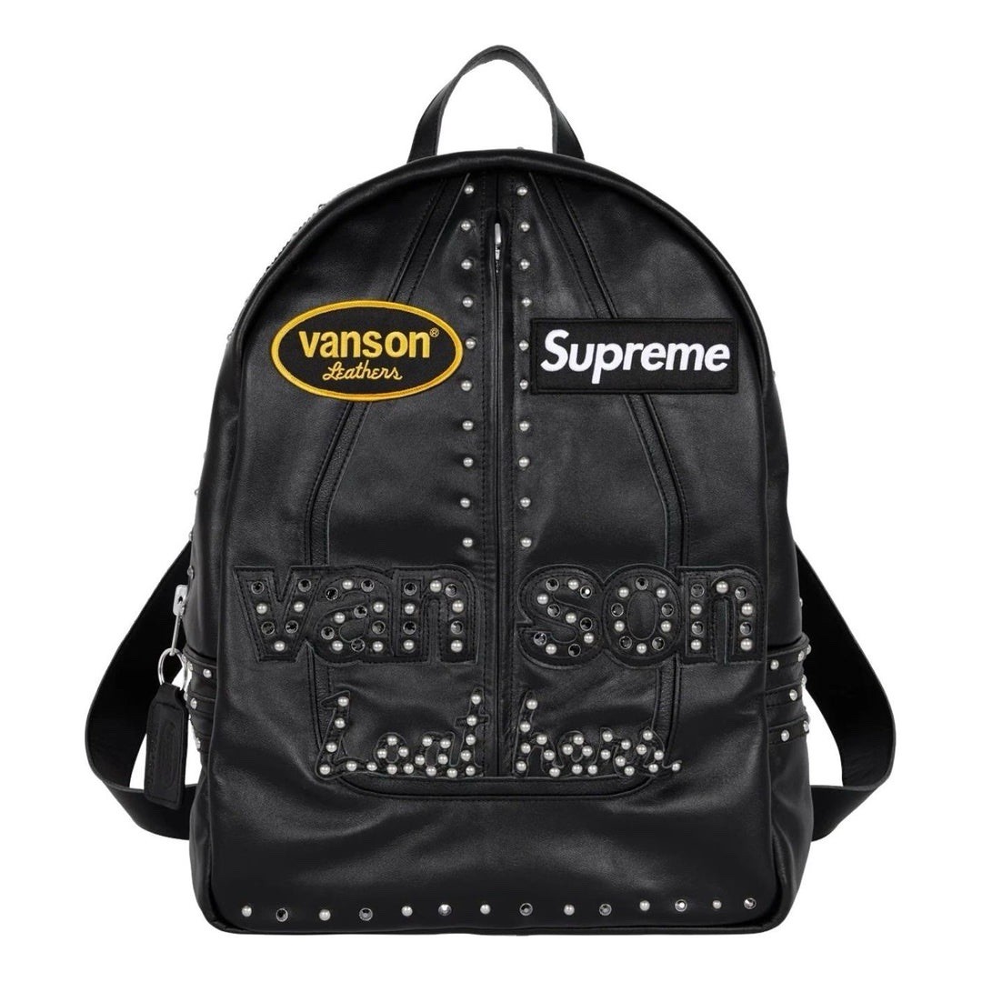 Supreme x Vanson Leathers x B.B. Simon Backpack Black | eBay