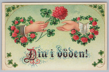 Vintage Postcard, Giving a Flower, Covers