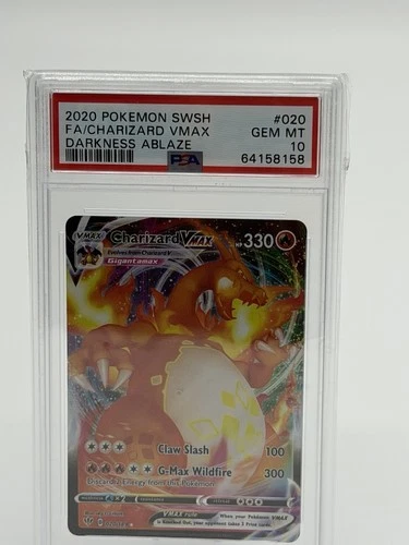2020 POKEMON SWORD & SHIELD DARKNESS ABLAZE #020 FULL ART/CHARIZARD VMAX PSA 10