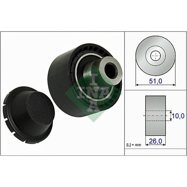 Schaeffler INA 532 0334 10 Umlenk-/FüHrungsrolle, Keilrippenriemen-image