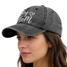 Boy Mom Ponytail Hat For Women, Mothers Day Birthday Mama Gifts, Adjustable Embr